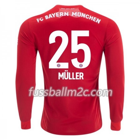 Fußballtrikots FC Bayern München Thomas Müller 25 Heim Trikotsatz 2019-2020 Langarm